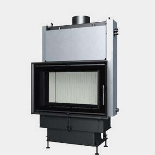 Steel energy-efficient fireplaces heating system boiler Aquatic WH 750