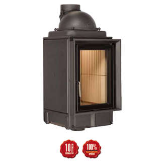 Cast-iron energy-efficient & thermodynamic fireplace HKD 2,2 f