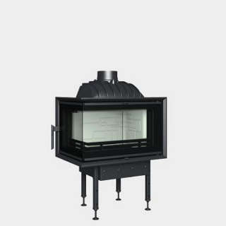 Cast-iron energy-efficient fireplace  Optim 6 CL