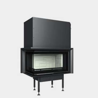 Cast-iron energy-efficient fireplace  Optim  V 8 CL