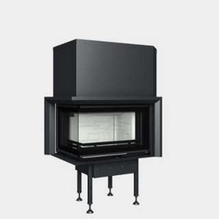 Cast-iron energy-efficient fireplace  Optim  V 6 CL