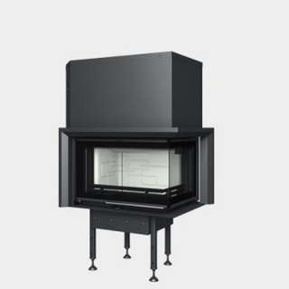 Cast-iron energy-efficient fireplace  Optim  V 6 CP