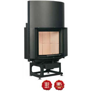 Cast-iron energy-efficient & thermodynamic fireplace RF 55.2 r  
