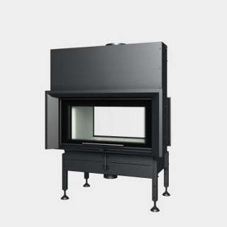 Steel energy-efficient fireplaces heating system boiler Twin v9 aquatic