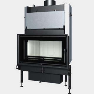 Steel energy-efficient fireplaces heating system boiler Aqua 7