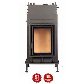 Steel energy-efficient fireplaces heating system boiler HKD 2.2k-SK (opening door)