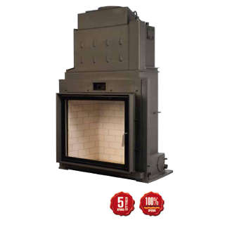 Steel energy-efficient fireplaces heating system boiler kamin-kessel 62/76