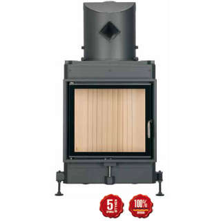 Steel energy-efficient fireplace Kompakt Kamin 51/55 f/d