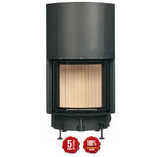 Steel energy-efficient fireplace Kompakt Kamin 51/55 r/s