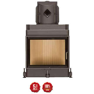Steel energy-efficient fireplace Kompakt Kamin 51/67 f/d