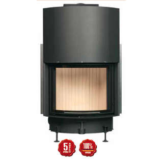 Steel energy-efficient fireplace Kompakt Kamin 51/67 r/s