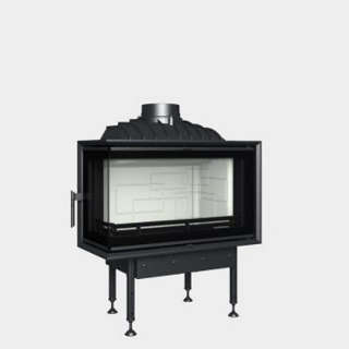 Cast-iron energy-efficient fireplace  Optim 8 CL