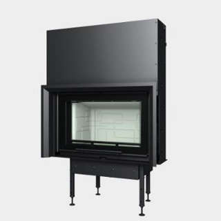 Cast-iron energy-efficient fireplace Optim V 8