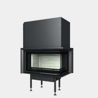 Cast-iron energy-efficient fireplace  Optim  V 8 CP