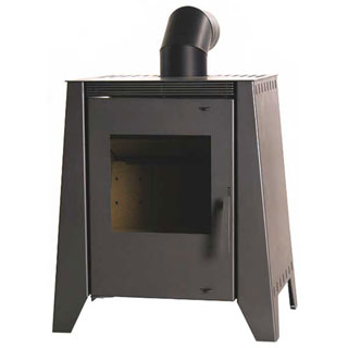 Steel Energy-Efficient Stove PIRAMIDE