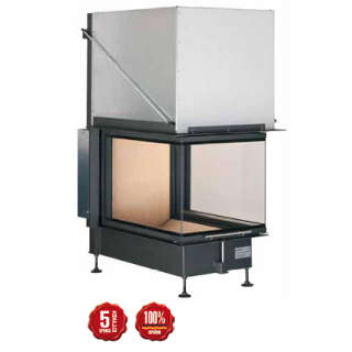 Steel energy-efficient fireplace Panorama Kamin 57/66/50/66 s