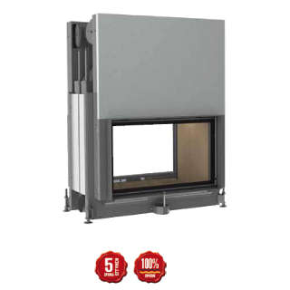 Steel energy-efficient fireplace Stil Kamin  Tunnel 53/88