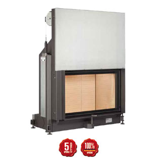 Steel energy-efficient fireplace Stil Kamin 53/88s